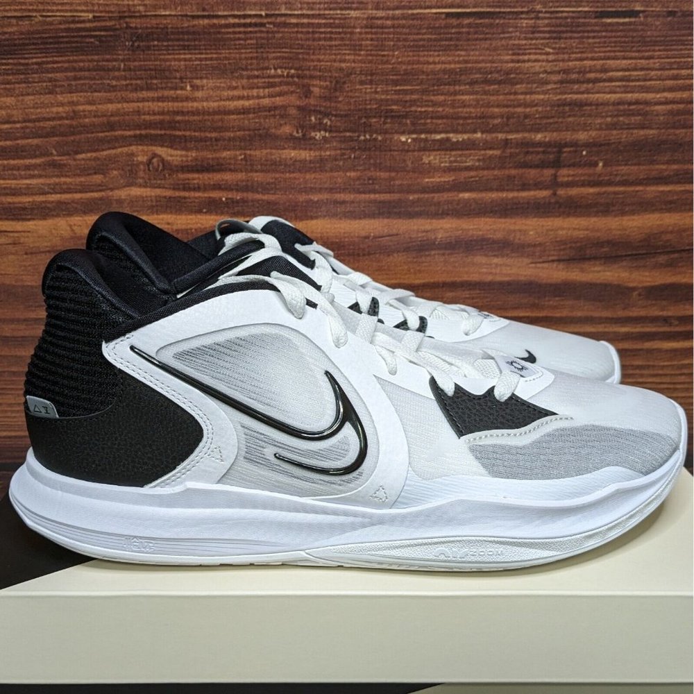 Nike Kyrie Low 5 Men's 11.5 White Black Wolf Grey Basketball shoes DJ6012-102